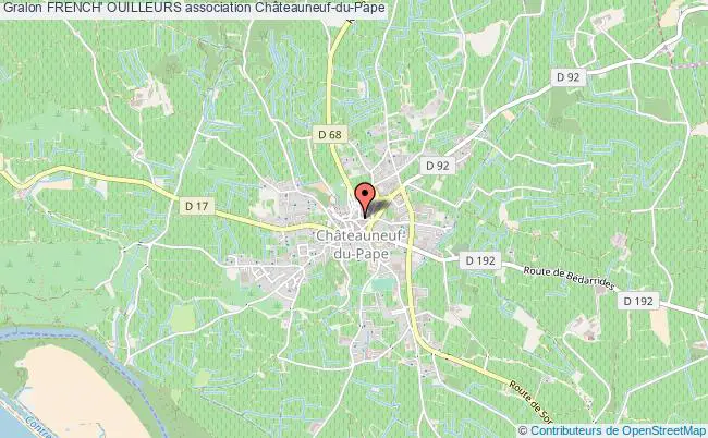 plan association French' Ouilleurs Châteauneuf-du-Pape