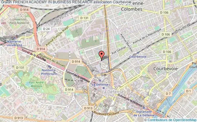 plan association French Academy In Business Research Courbevoie