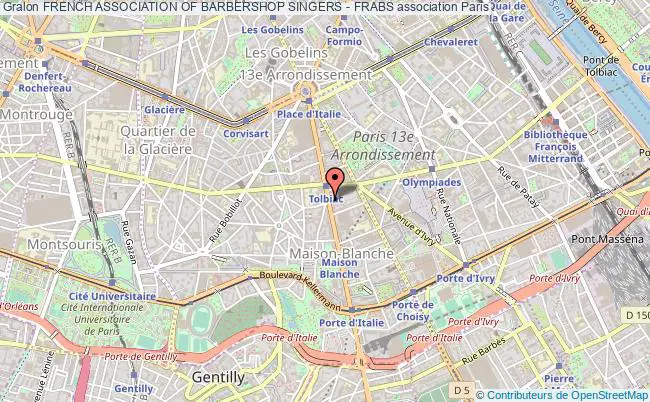 plan association French Association Of Barbershop Singers - Frabs Paris