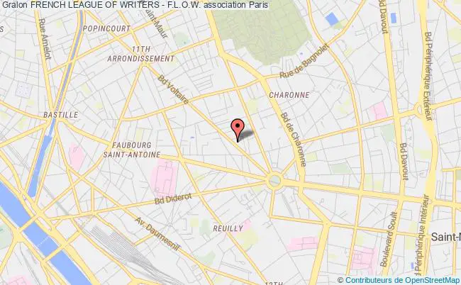 plan association French League Of Writers - F.l.o.w. Paris