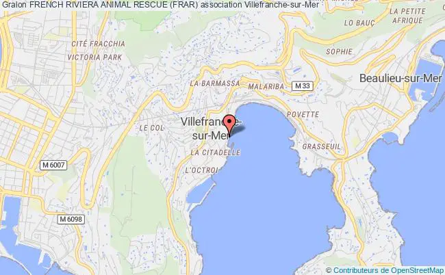 plan association French Riviera Animal Rescue (frar) Villefranche-sur-Mer