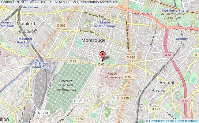 plan association French West Independant (f.w.i) Montrouge