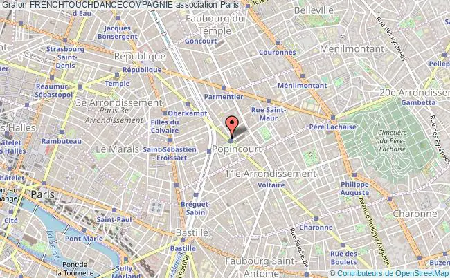 plan association Frenchtouchdancecompagnie Paris