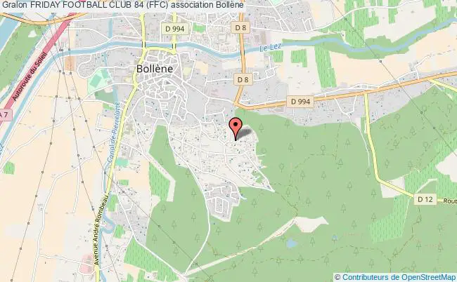 plan association Friday Football Club 84 (ffc) Bollène
