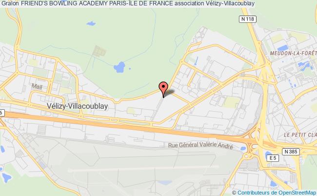 plan association Friend's Bowling Academy Paris-Île De France Vélizy-Villacoublay