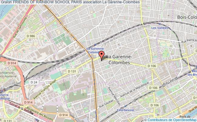 plan association Friends Of Rainbow School Paris Garenne-Colombes