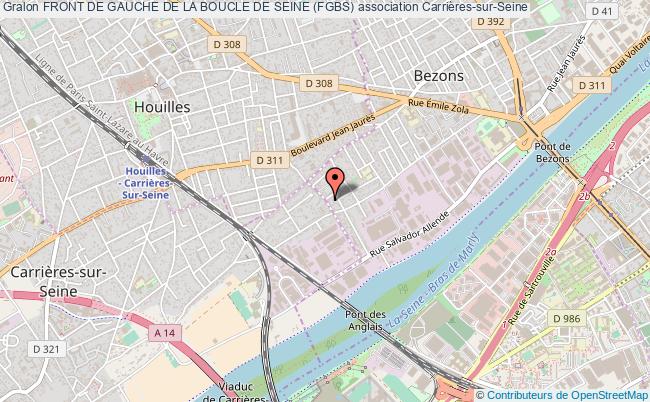 plan association Front De Gauche De La Boucle De Seine (fgbs) Carrières-sur-Seine