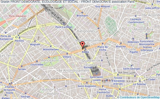 plan association Front Democrate, Ecologique Et Social - Front Democrate Paris