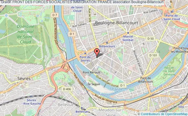 plan association Front Des Forces Socialistes Immigration France Boulogne-Billancourt