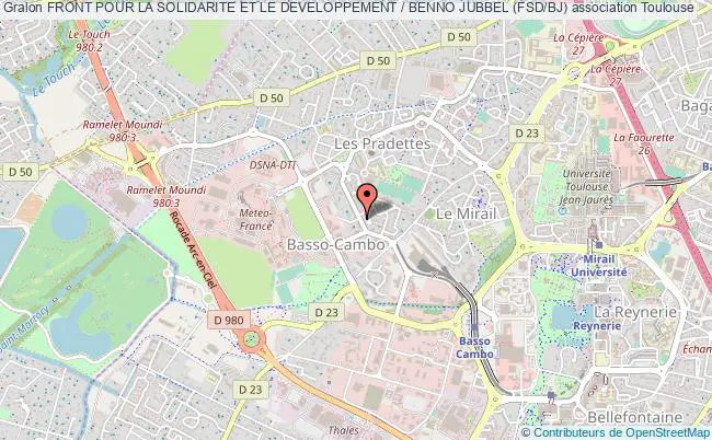plan association Front Pour La Solidarite Et Le Developpement / Benno Jubbel (fsd/bj) Toulouse