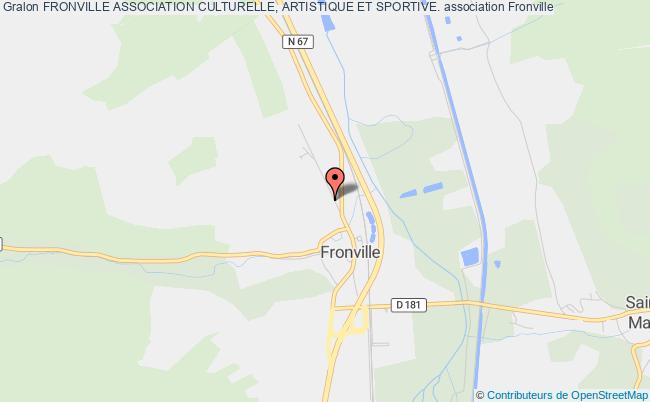 plan association Fronville Association Culturelle, Artistique Et Sportive. Fronville