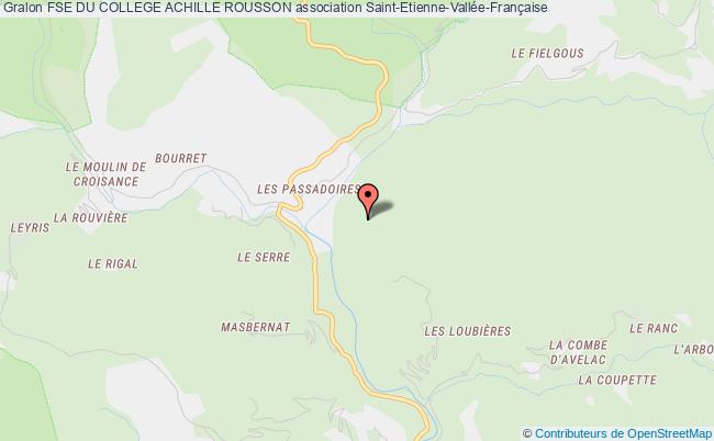 plan association Fse Du College Achille Rousson Saint-Étienne-Vallée-Française