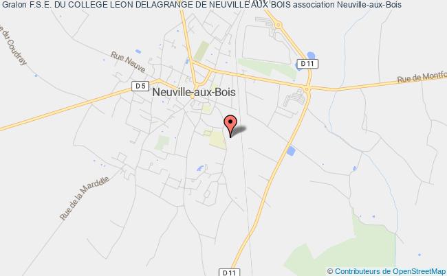 plan association F.s.e. Du College Leon Delagrange De Neuville Aux Bois Neuville-aux-Bois