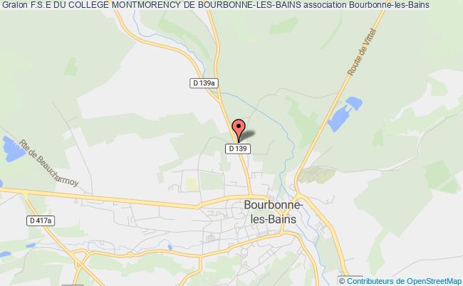 plan association F.s.e Du College Montmorency De Bourbonne-les-bains Bourbonne-les-Bains