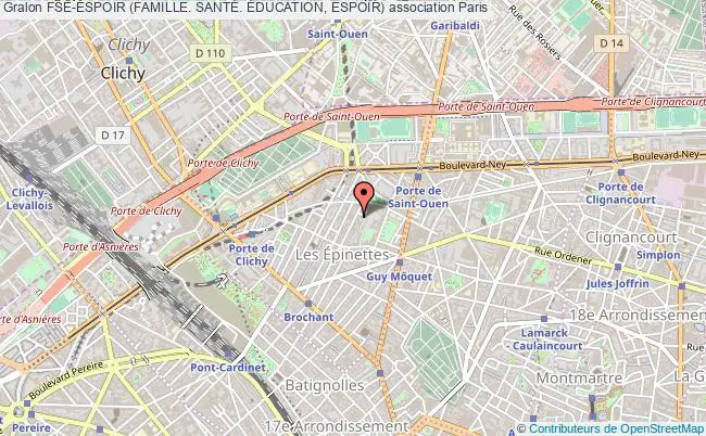 plan association Fse-espoir (famille. SantÉ. Éducation, Espoir) Paris