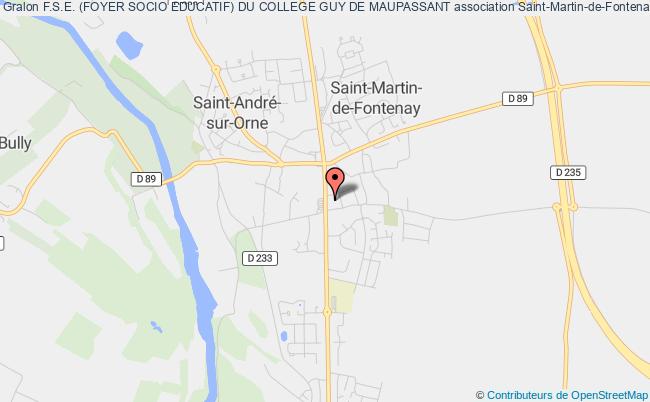 plan association F.s.e. (foyer Socio Educatif) Du College Guy De Maupassant Saint-Martin-de-Fontenay