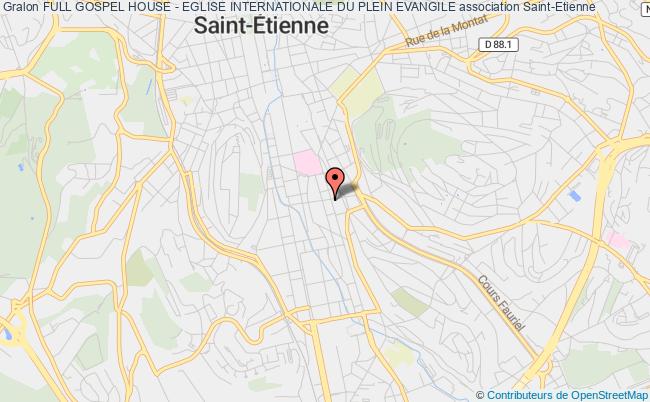 plan association Full Gospel House - Eglise Internationale Du Plein Evangile Saint-Étienne