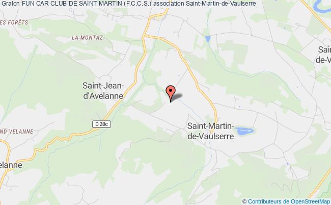 plan association Fun Car Club De Saint Martin (f.c.c.s.) Saint-Martin-de-Vaulserre