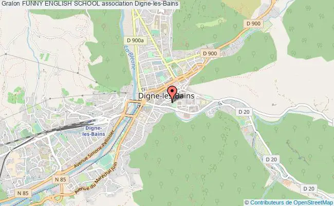 plan association Funny English School Digne-les-Bains