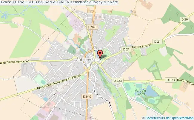 plan association Futsal Club Balkan Albinien Aubigny-sur-Nère