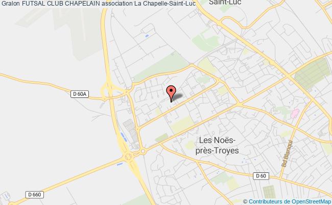 plan association Futsal Club Chapelain Chapelle-Saint-Luc