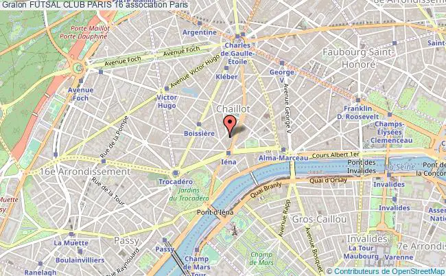 plan association Futsal Club Paris 16 Paris