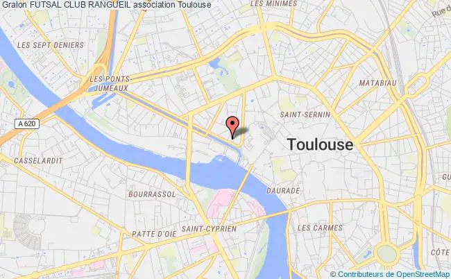 plan association Futsal Club Rangueil Toulouse