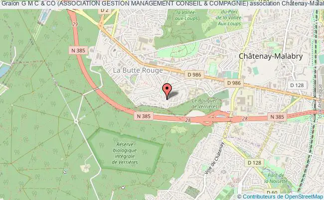 plan association G M C & Co (association Gestion Management Conseil & Compagnie) Châtenay-Malabry