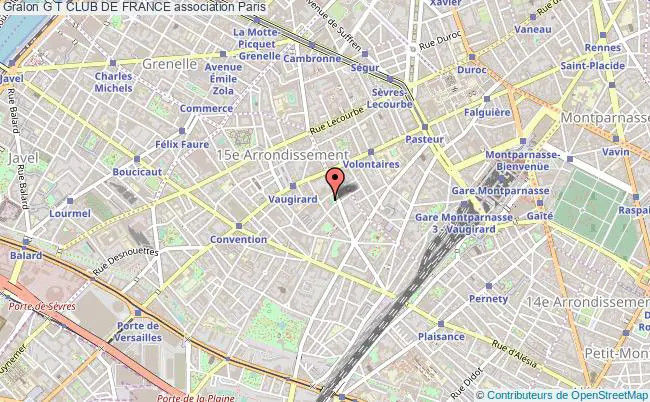 plan association G T Club De France Paris