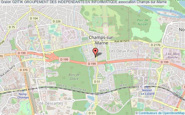 plan association G2itik Groupement Des Independants En Informatique Champs-sur-Marne