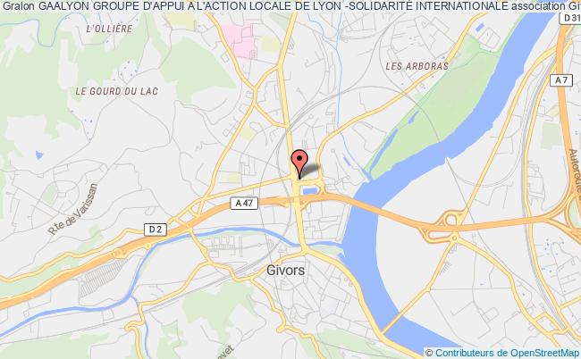 plan association Gaalyon Groupe D'appui A L'action Locale De Lyon -solidaritÉ Internationale Givors