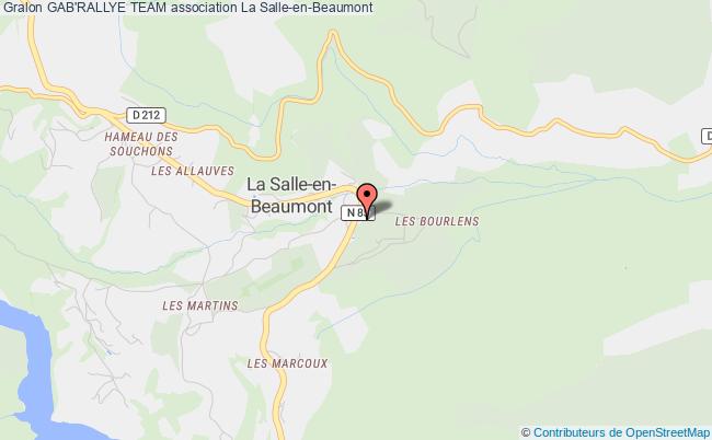 plan association Gab'rallye Team Salle-en-Beaumont