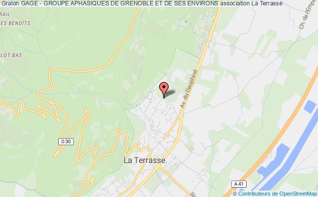 plan association Gage - Groupe Aphasiques De Grenoble Et De Ses Environs La Terrasse