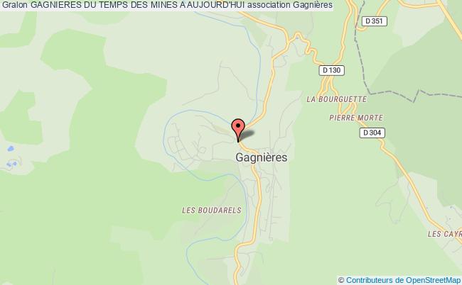 plan association Gagnieres Du Temps Des Mines A Aujourd'hui Gagnières