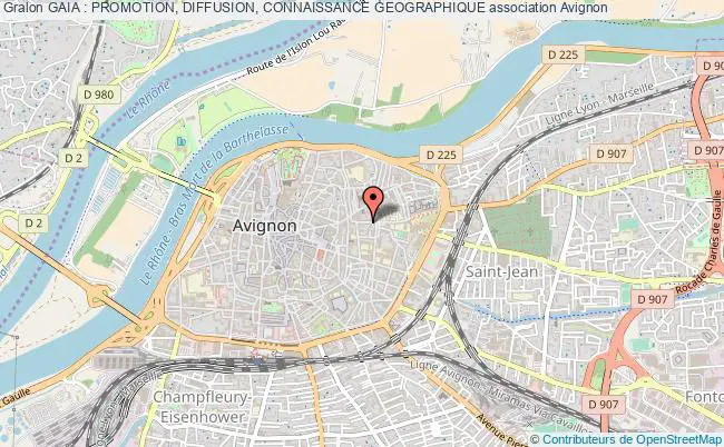 plan association Gaia : Promotion, Diffusion, Connaissance Geographique Avignon