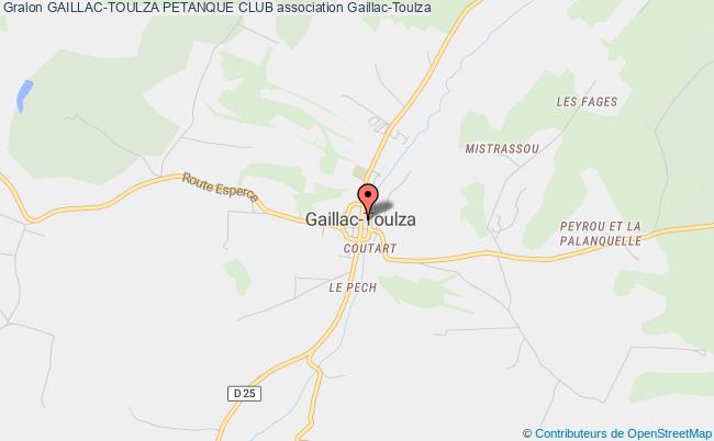 plan association Gaillac-toulza Petanque Club Gaillac-Toulza
