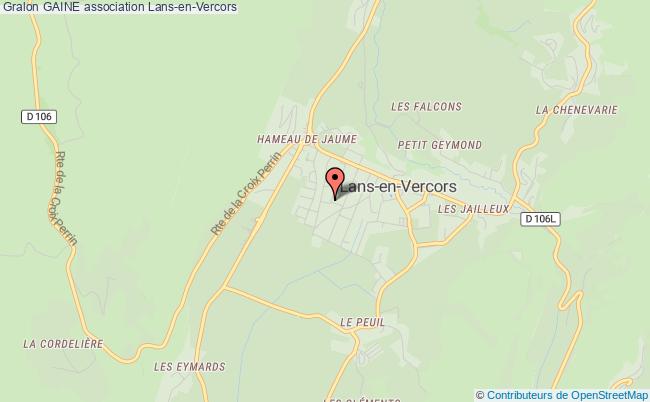 plan association Gaine Lans-en-Vercors