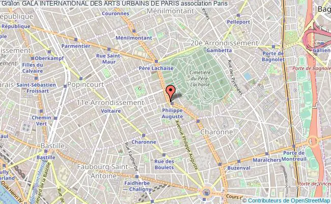 plan association Gala International Des Arts Urbains De Paris Paris