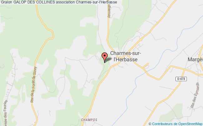 plan association Galop Des Collines Charmes-sur-l'Herbasse
