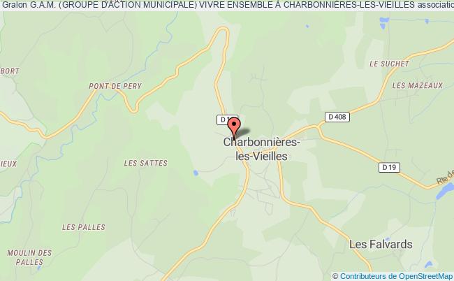 plan association G.a.m. (groupe D'action Municipale) Vivre Ensemble À CharbonniÈres-les-vieilles Charbonnières-les-Vieilles