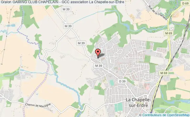 plan association Gaming Club Chapelain - Gcc La    Chapelle-sur-Erdre