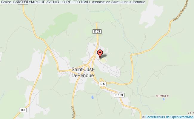 plan association Gand Olympique Avenir Loire Football Saint-Just-la-Pendue