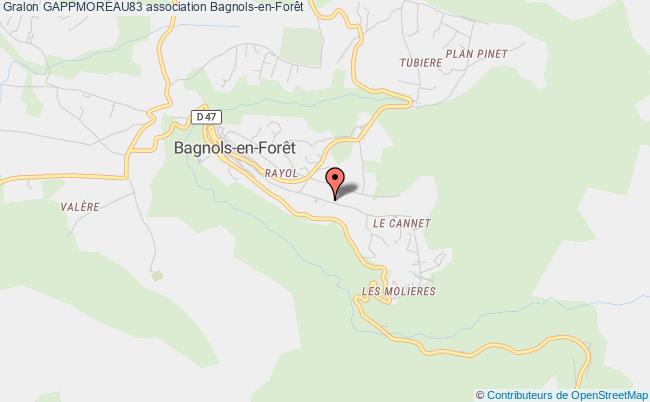 plan association Gappmoreau83 Bagnols-en-Forêt