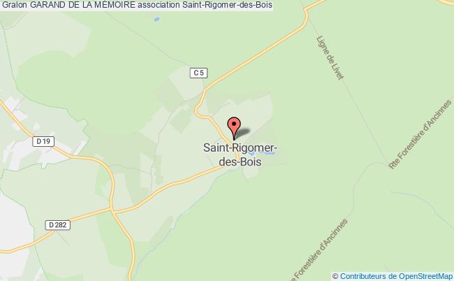 plan association Garand De La MÉmoire Saint-Rigomer-des-Bois