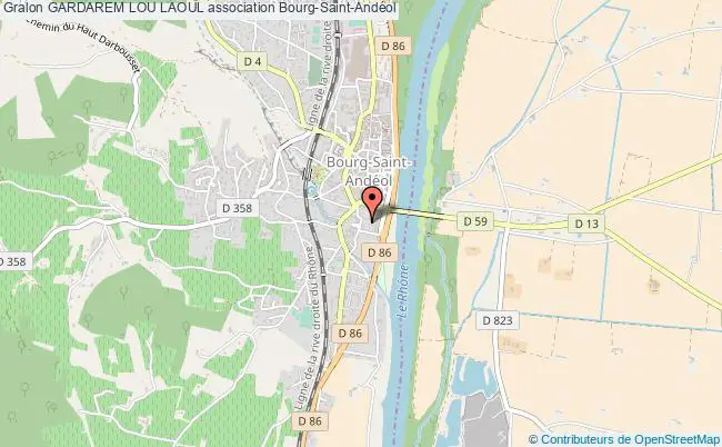 plan association Gardarem Lou Laoul Bourg-Saint-Andéol