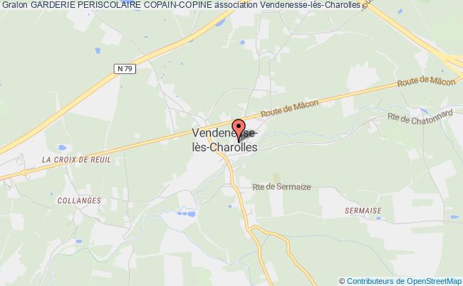 plan association Garderie Periscolaire Copain-copine Vendenesse-lès-Charolles