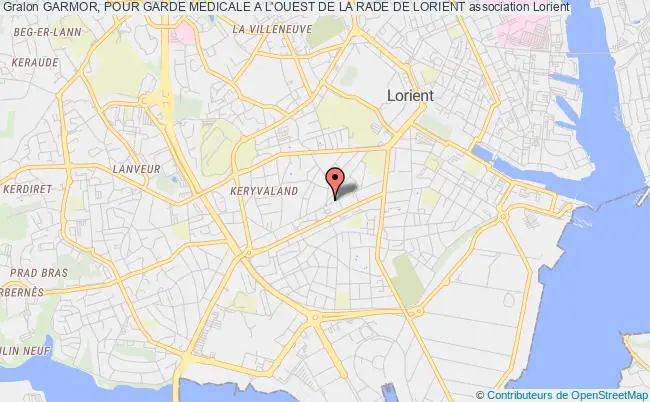 plan association Garmor, Pour Garde Medicale A L'ouest De La Rade De Lorient Lorient