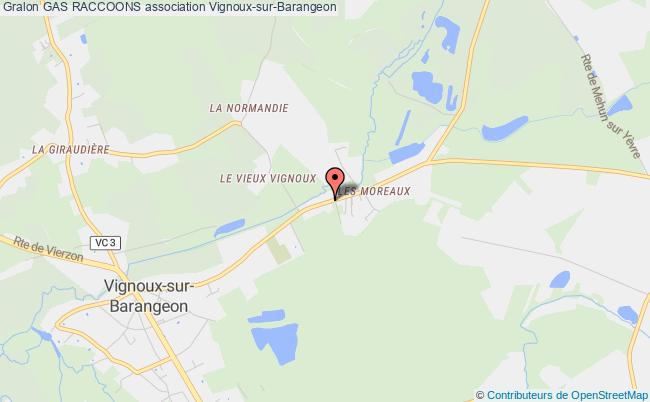 plan association Gas Raccoons Vignoux-sur-Barangeon