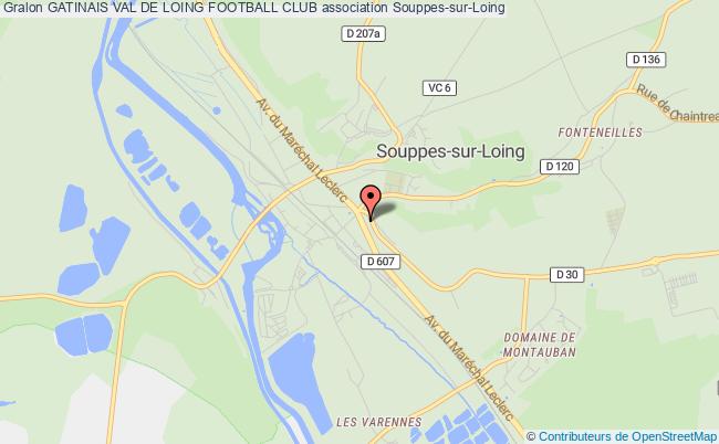 plan association Gatinais Val De Loing Football Club Souppes-sur-Loing