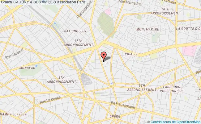plan association Gaudry & Ses Ami(e)s Paris 9e